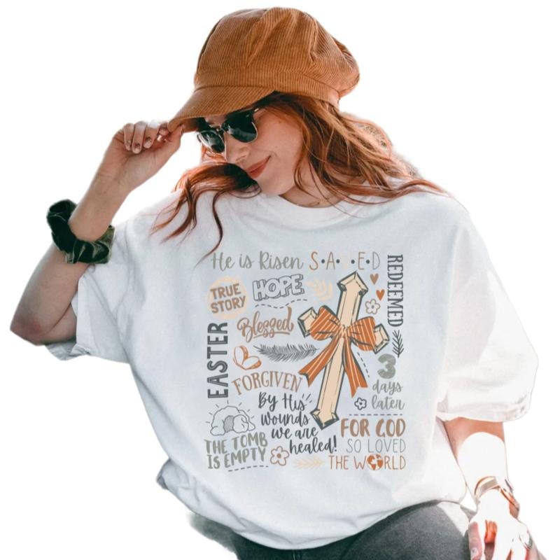 Coquette Jesus Tshirt, Religious Easter Shirt, Retro Christian Easter Shirt , By His Wounds We Are Healed Tee, Unisex...