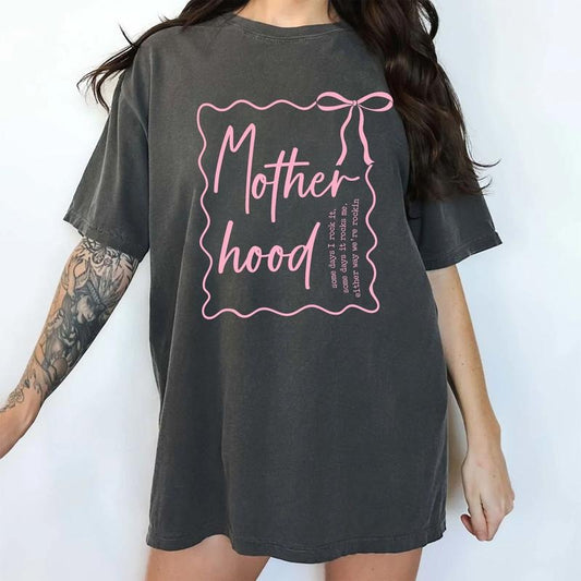 Coquette Motherhood Some Days I Rock It Comfort Colors Shirt, Moms Life T-shirt, New Mom Graphic Tee, Funny Sarcastic Mom...