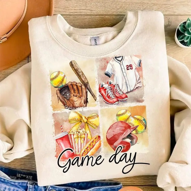 Coquette Softball Sweatshirt Game Day Softball Coquette Bow Softball Mama Softball Mom T-Shirts, Hoodie | WearSparks.com