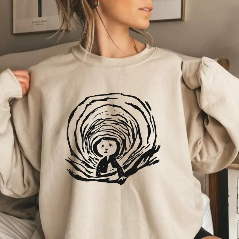 Coraline graphic tee, Funny circus Corr.aa.lineee sweatshirt,  Spooky movie Hoodie, Doll TShirt, Movie Retro Horror...