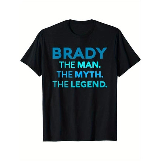 Cotton Brady The Man The Myth The Legend Boys, Black, Halloween Thanksgiving Christmas Gift for Men Women Family Friends...