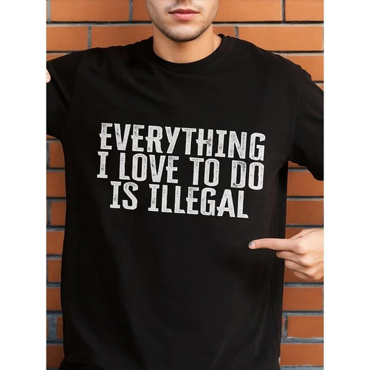 [Cotton Casual Tee] Soft Cotton 1pc Men's Casual T-Shirt