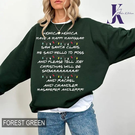 Could I be any more Festive Sweatshirt, Phoebe's Song, Friends Inspired Holidad Sweatshirt & Hoodie, Friends movie Shirt,...