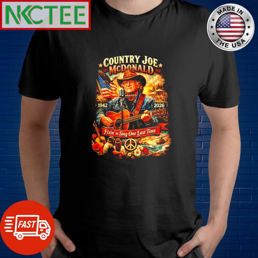 Country Joe McDonald Tribute Shirt 1942-2026  Folk Legend Memorial Tee
