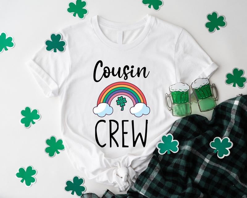 Cousin Crew Shirt, Matching Cousin St. Patrick's Day Tee, Cousin Team T-shirt, Family Gathering Shirt, Cousin Reunion...