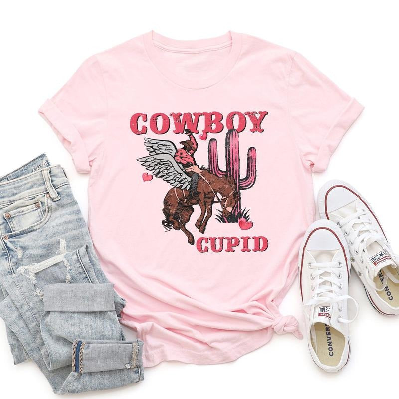 Cowboy Cupid, Horse, Western, Country, Super Soft Tshirt, Valentine's Day Hoodie, Sweatshirt | WearSparks.com