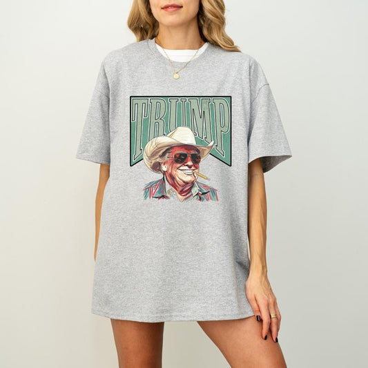 Cowboy Western Make America Great Donald Daddy Shirt, Trump President Shirt, Donald Trump Funny Shirt Hoodie, Sweatshirt