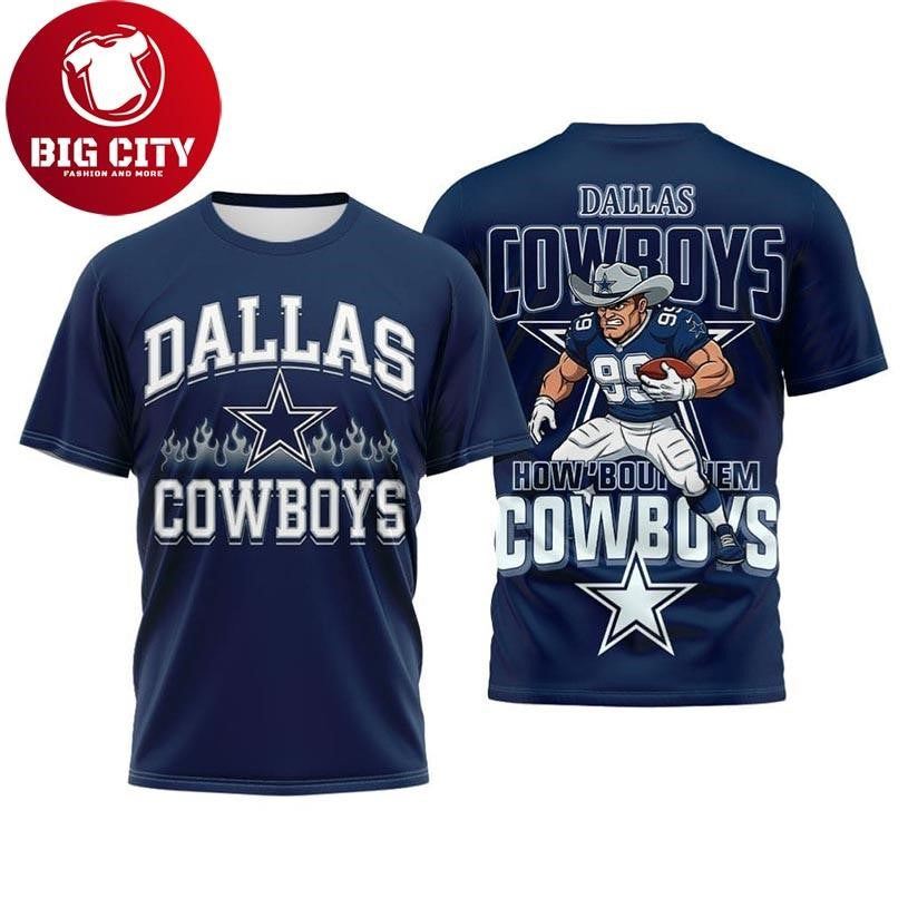 Cowboys How Bout Them Star Power Two Sided Shirt