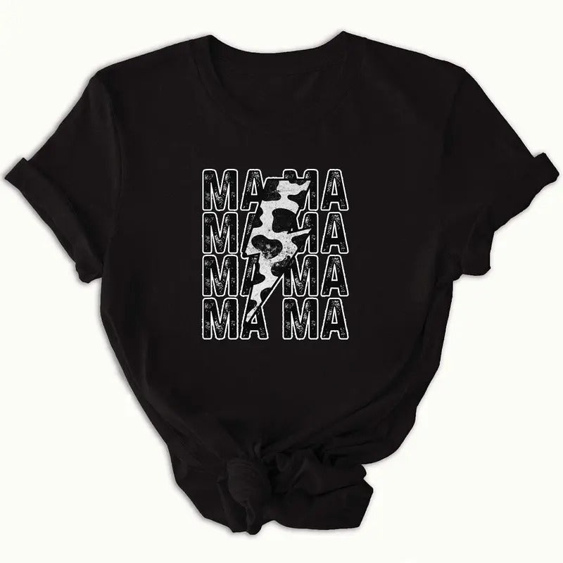 Cowprint Mama Cowboy Shirt, Gift For Woman and Man Unisex T-Shirt Casual Clothing Hoodie, Sweatshirt | WearSparks.com