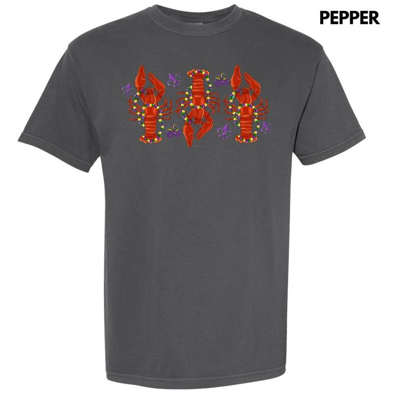 Crawfish Mardi Gras Comfort Colors T-Shirt Hoodie, Sweatshirt | WearSparks.com