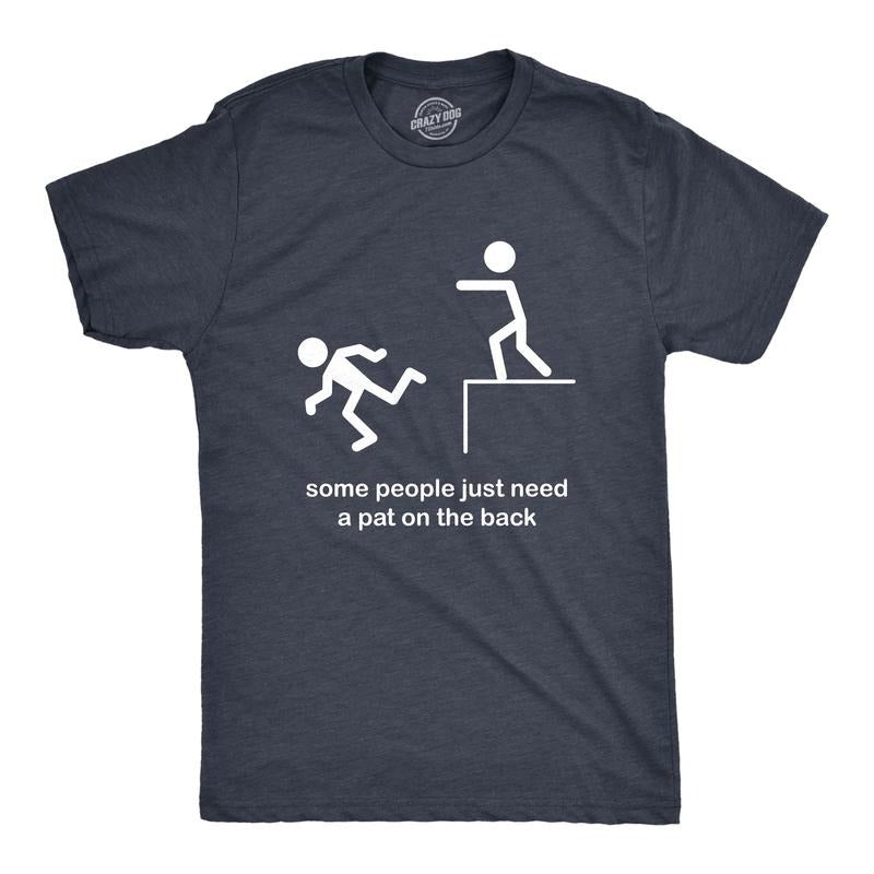 Crazy Dog Mens T Shirts Funny Sarcastic Humor Adult Joke Tees for Guys Mens Funny T Shirts Cool Tees Soft Stylish Casual...