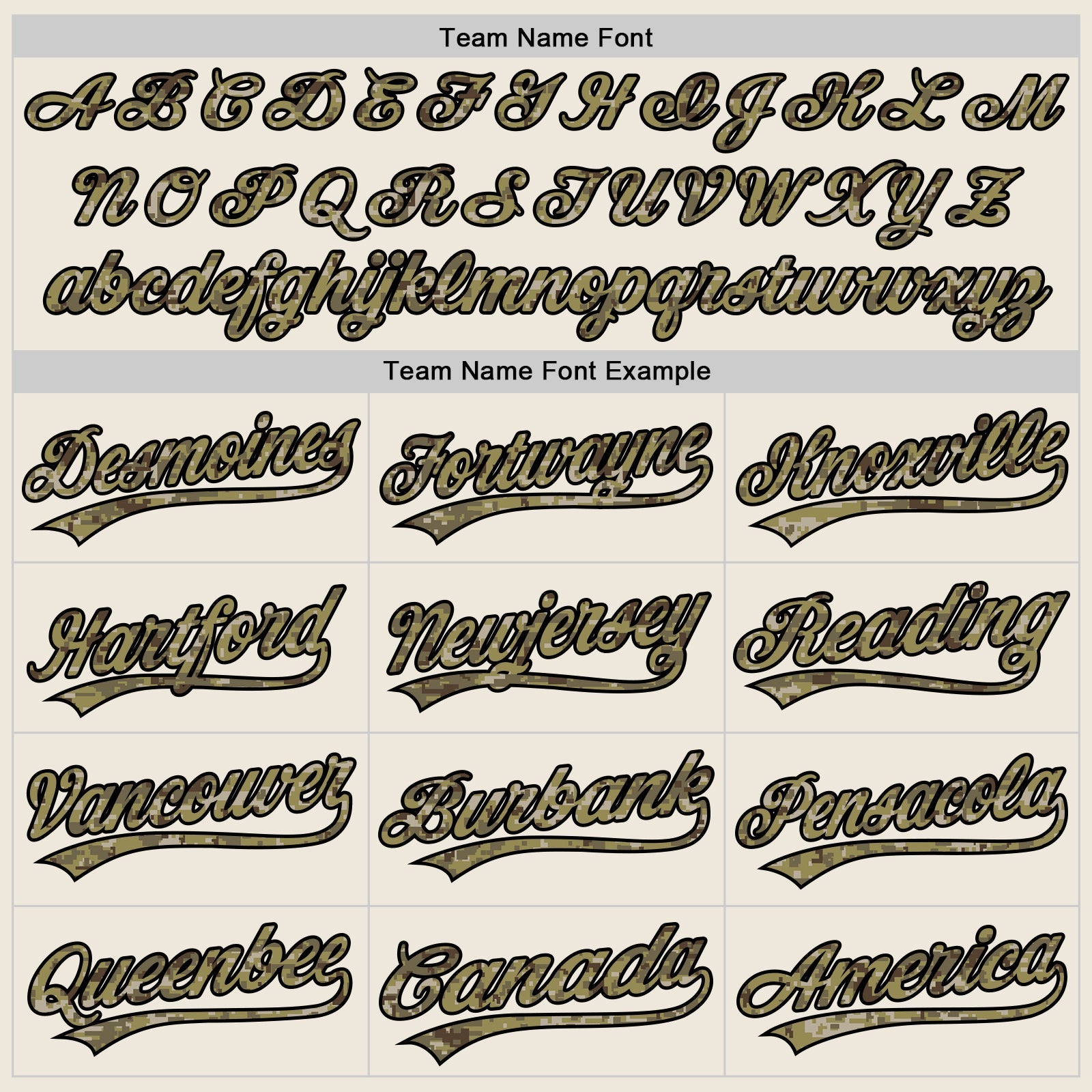 Custom Cream Camo-Black Authentic Baseball Jersey