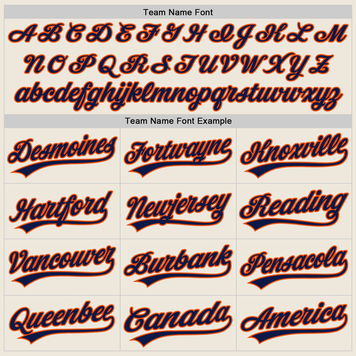 Custom Cream Navy-Orange Authentic Baseball Jersey