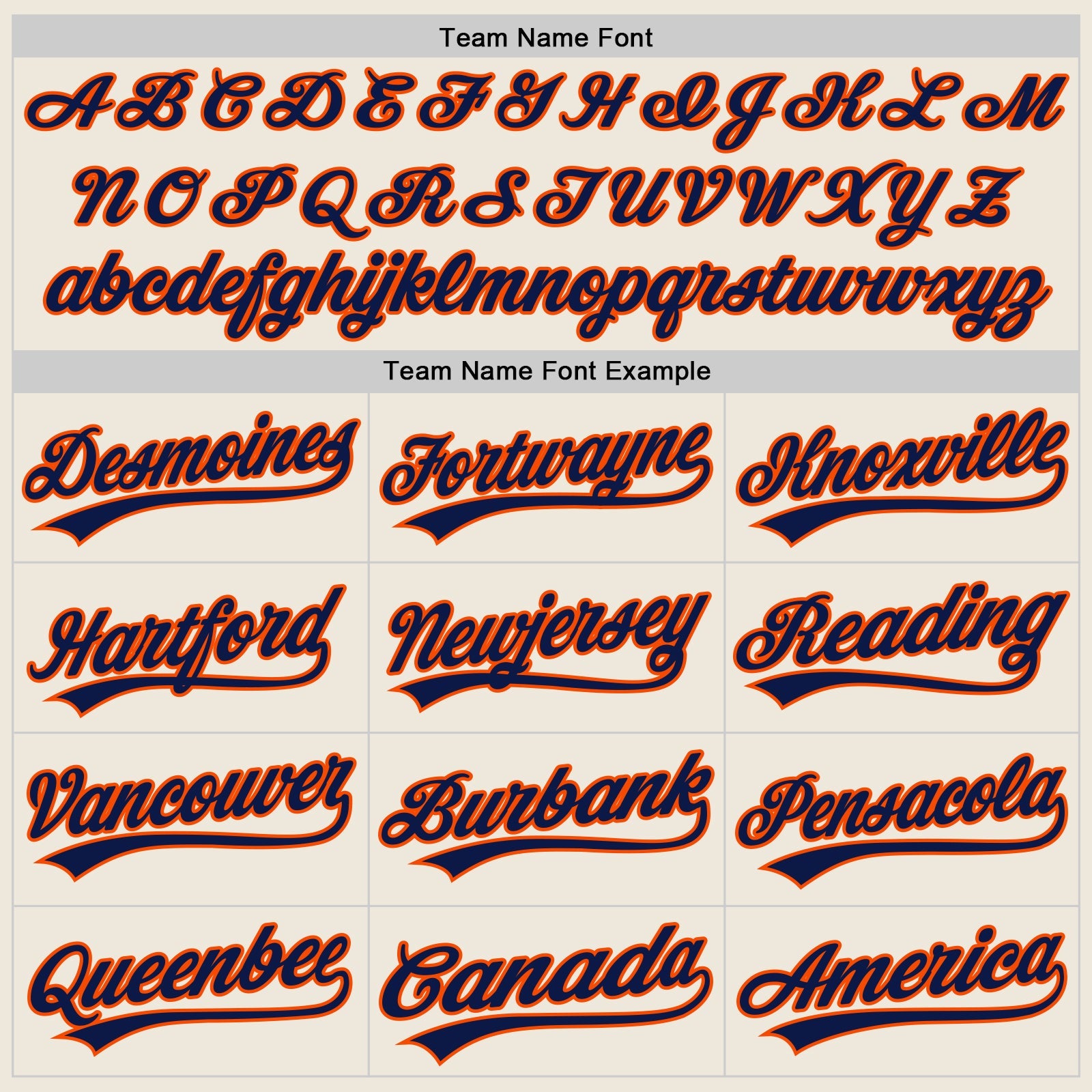 Custom Cream Navy-Orange Authentic Baseball Jersey