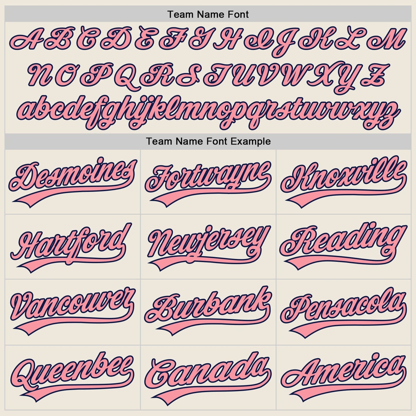 Custom Cream Medium Pink-Navy Authentic Baseball Jersey