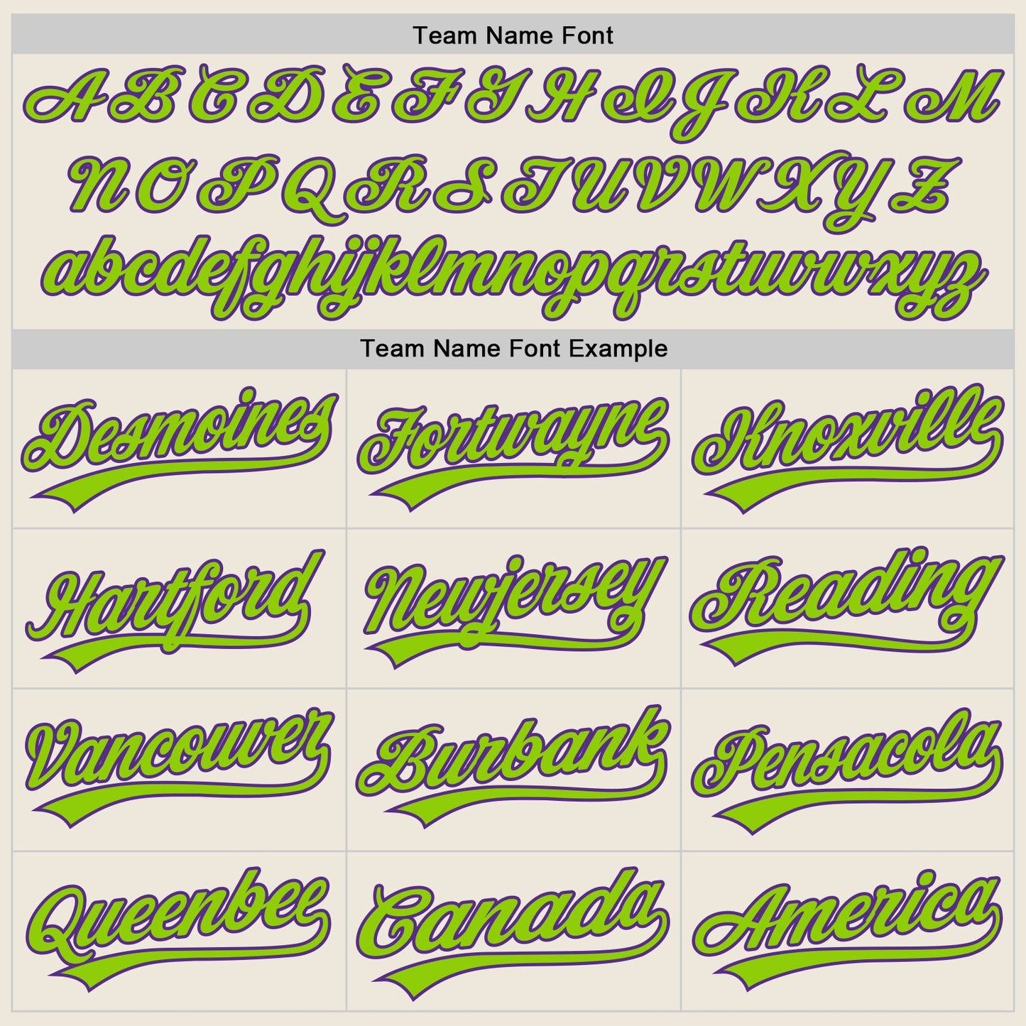 Custom Cream Neon Green-Purple Authentic Baseball Jersey