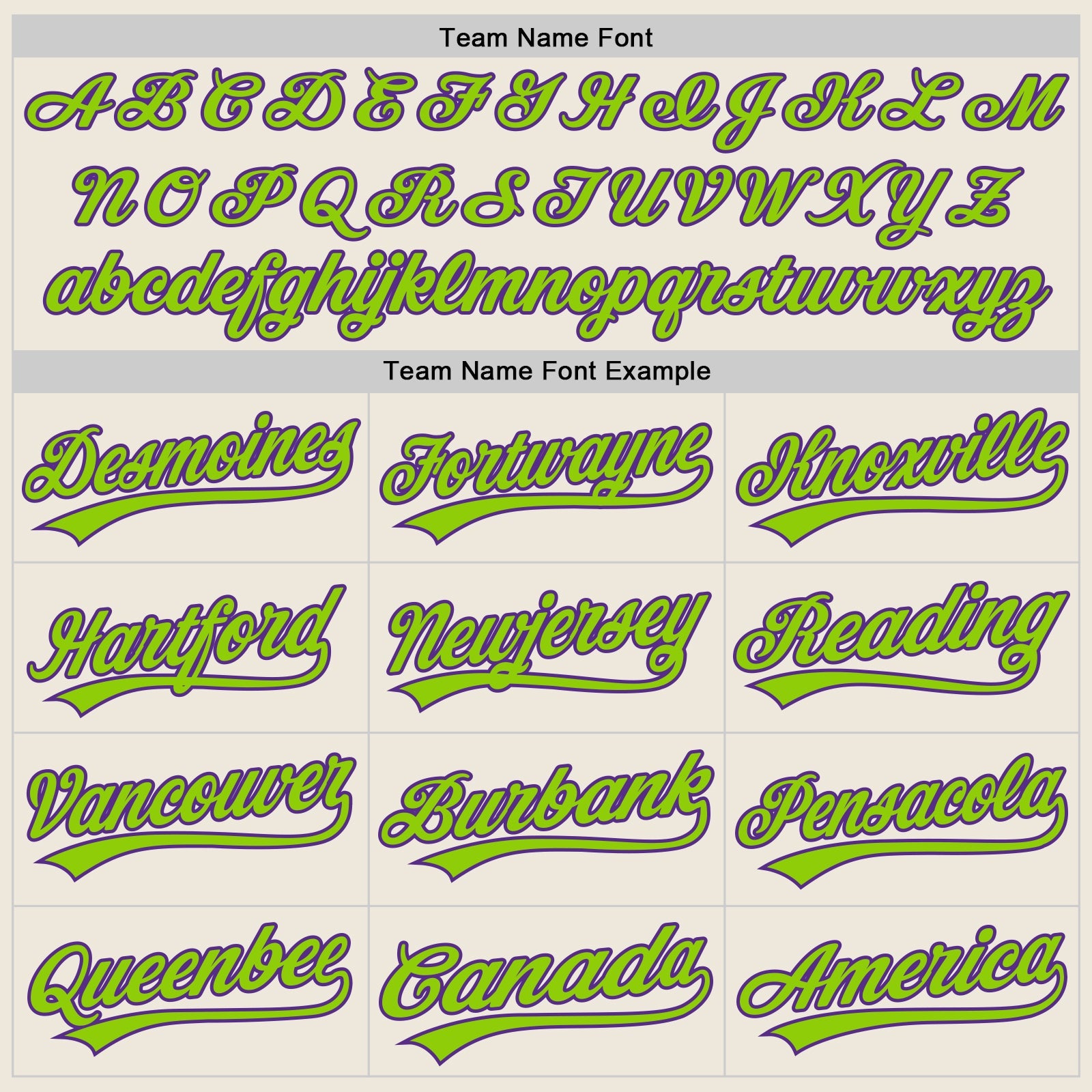 Custom Cream Neon Green-Purple Authentic Baseball Jersey