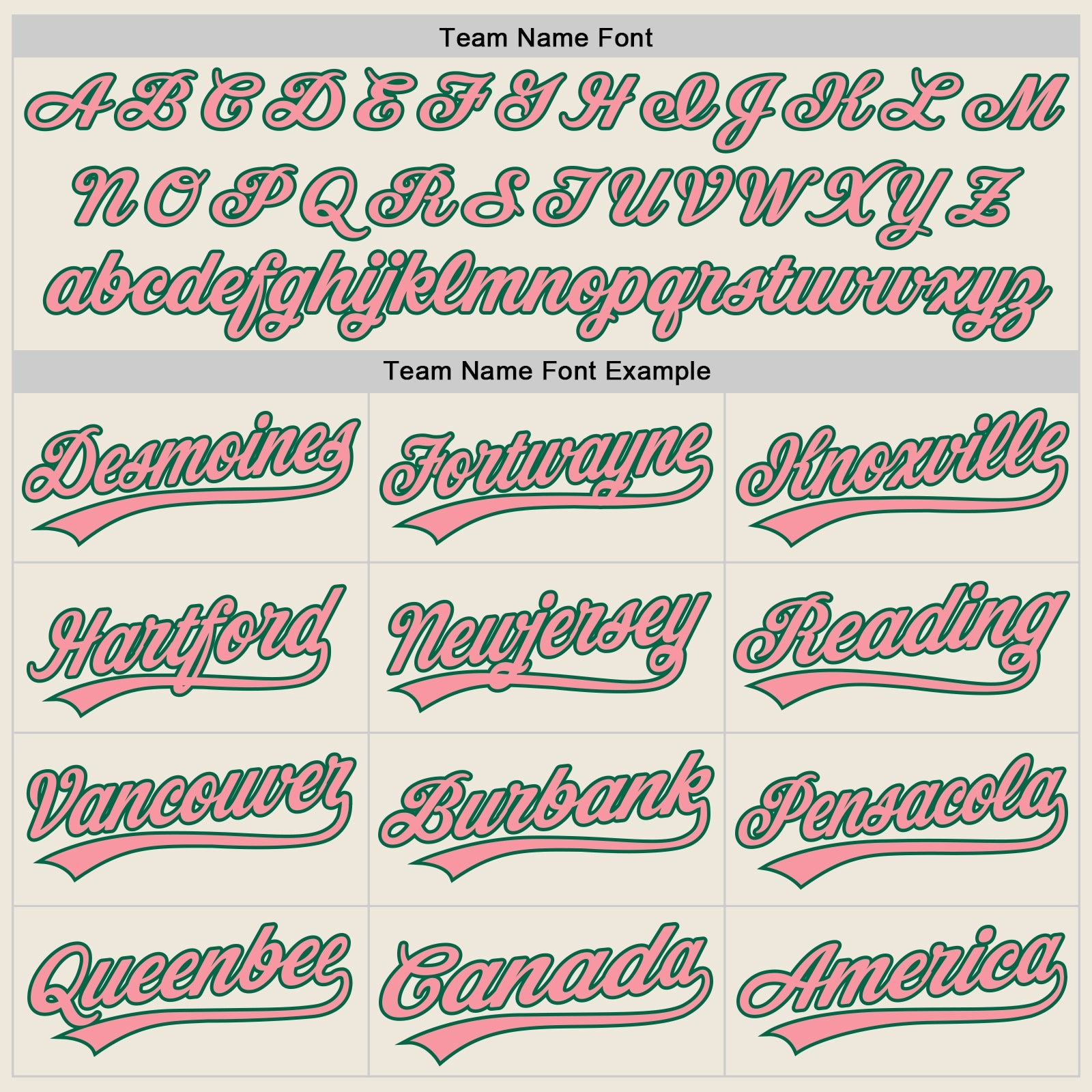 Custom Cream Medium Pink-Kelly Green Authentic Baseball Jersey