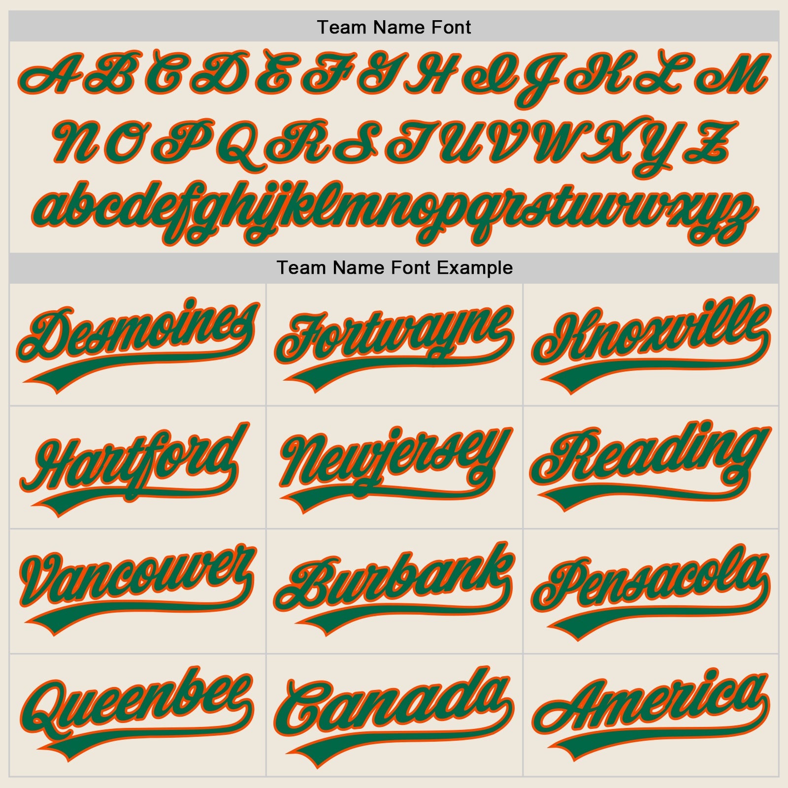 Custom Cream Kelly Green-Orange Authentic Baseball Jersey