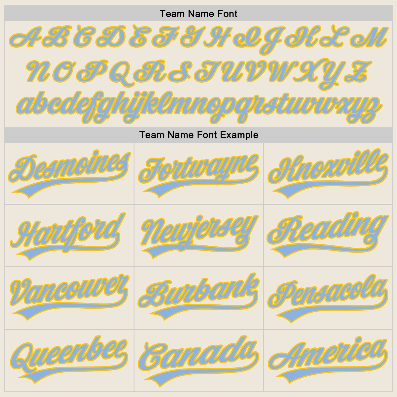 Custom Cream Light Blue-Yellow Authentic Baseball Jersey
