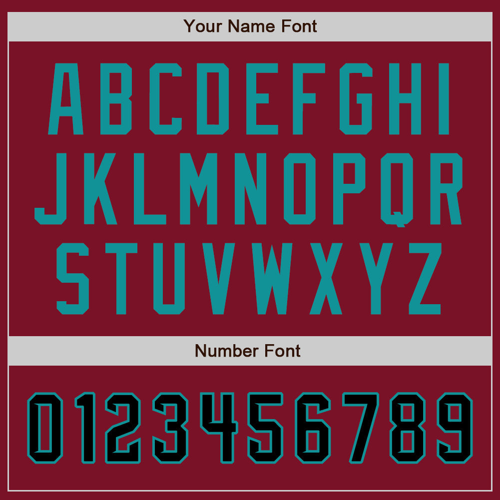 Custom Crimson Black-Teal Authentic Baseball Jersey