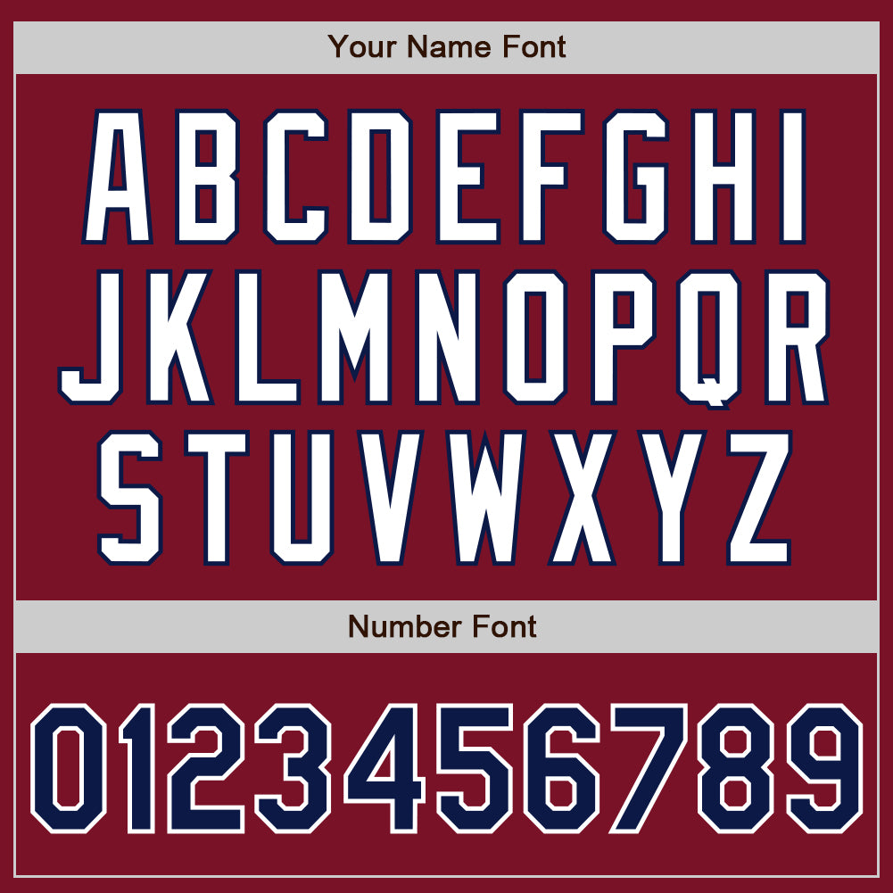 Custom Crimson Navy-White Authentic Baseball Jersey