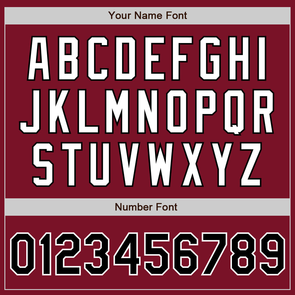 Custom Crimson Black-White Authentic Baseball Jersey