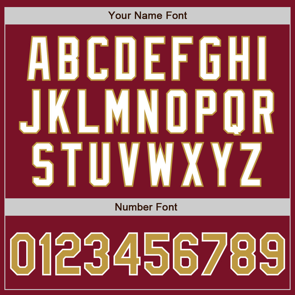 Custom Crimson Old Gold-White Authentic Baseball Jersey