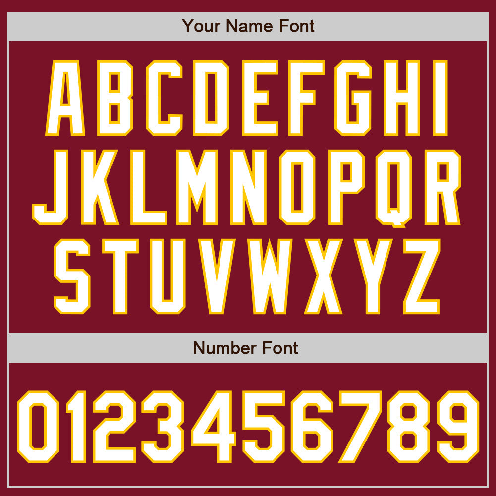 Custom Crimson White-Yellow Authentic Baseball Jersey