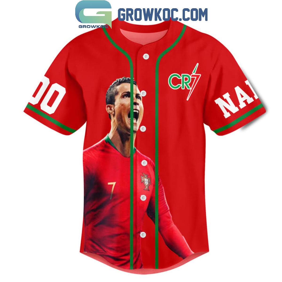 Cristiano Ronaldo Portugal Football Captain Siuu Personalized Baseball Jersey
