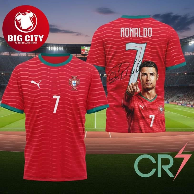 Cristiano Ronaldo Portugal Jersey 2026 Cr7 Number 7 Soccer Two Sided Shirt