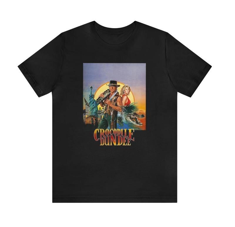 Crocodile Dundee Movie Short Sleeve T-Shirt Menswear Top Underwear Tshirt Streetwear Man Tropical Crewneck Shortsleeve...