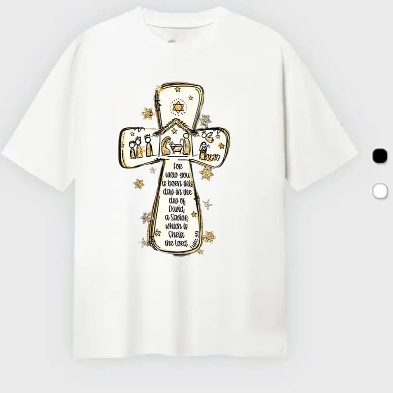 Cross Design with Luke T-Shirt, Perfect Gift, Outdoors T-Shirt, Cotton Unisex T-Shirt Hoodie, Sweatshirt | WearSparks.com