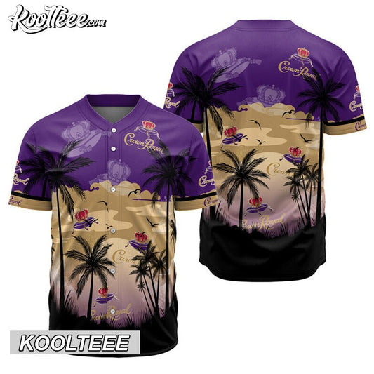 Crown Royal Coconut Trees Baseball Jersey