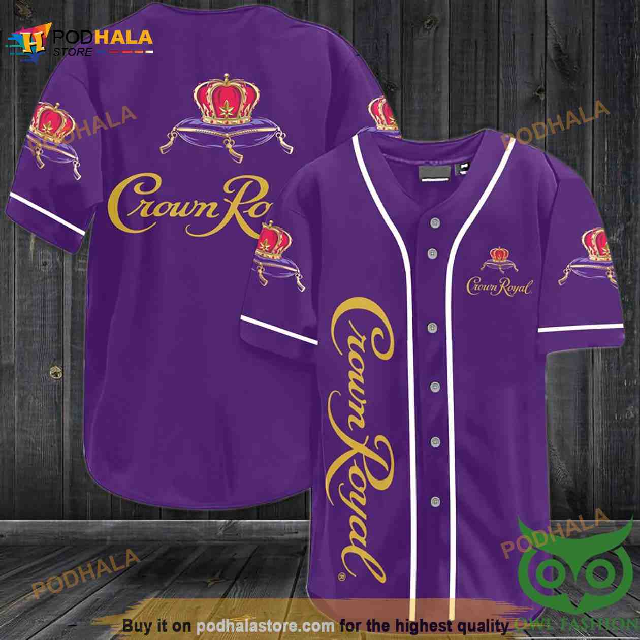 Crown Royal Whiskey 3D Baseball Jersey Shirt