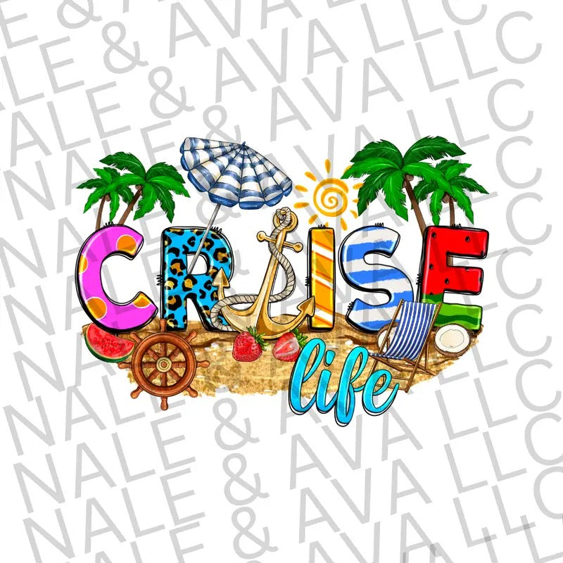 Cruise Life DTF Transfer T-Shirts, Hoodie, Sweatshirt | WearSparks.com