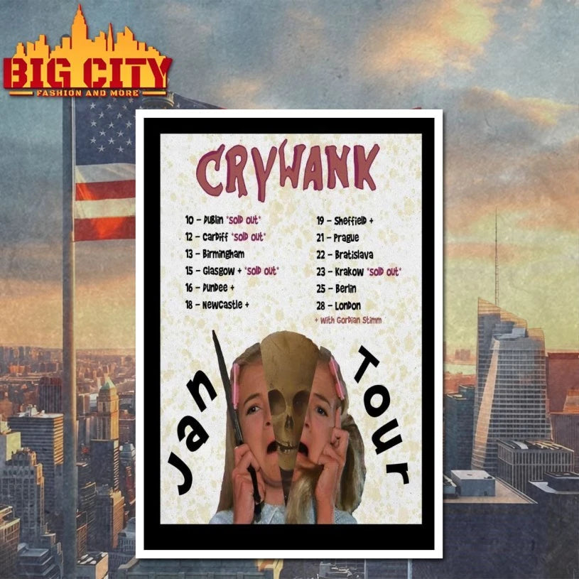 Crywank January 2026 Shows Poster shirt
