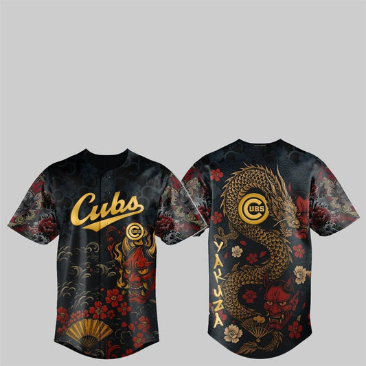 Cubs Yakuza Dragon Oni Jersey 2025 - Grishko.com T-Shirts, Hoodie, Sweatshirt | WearSparks.com (Image 1)