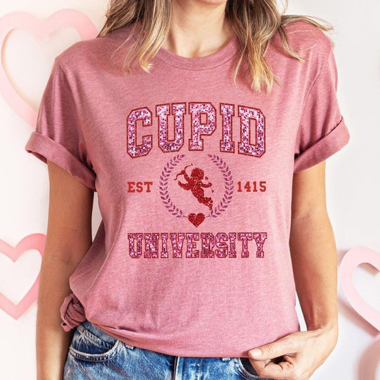 Cupid University, College, University, Love, Super Soft Tshirt, Valentine's Day Hoodie, Sweatshirt | WearSparks.com