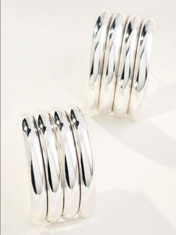 Curved You Silver Ribbed Earrings T-Shirts, Hoodie, Sweatshirt | WearSparks.com