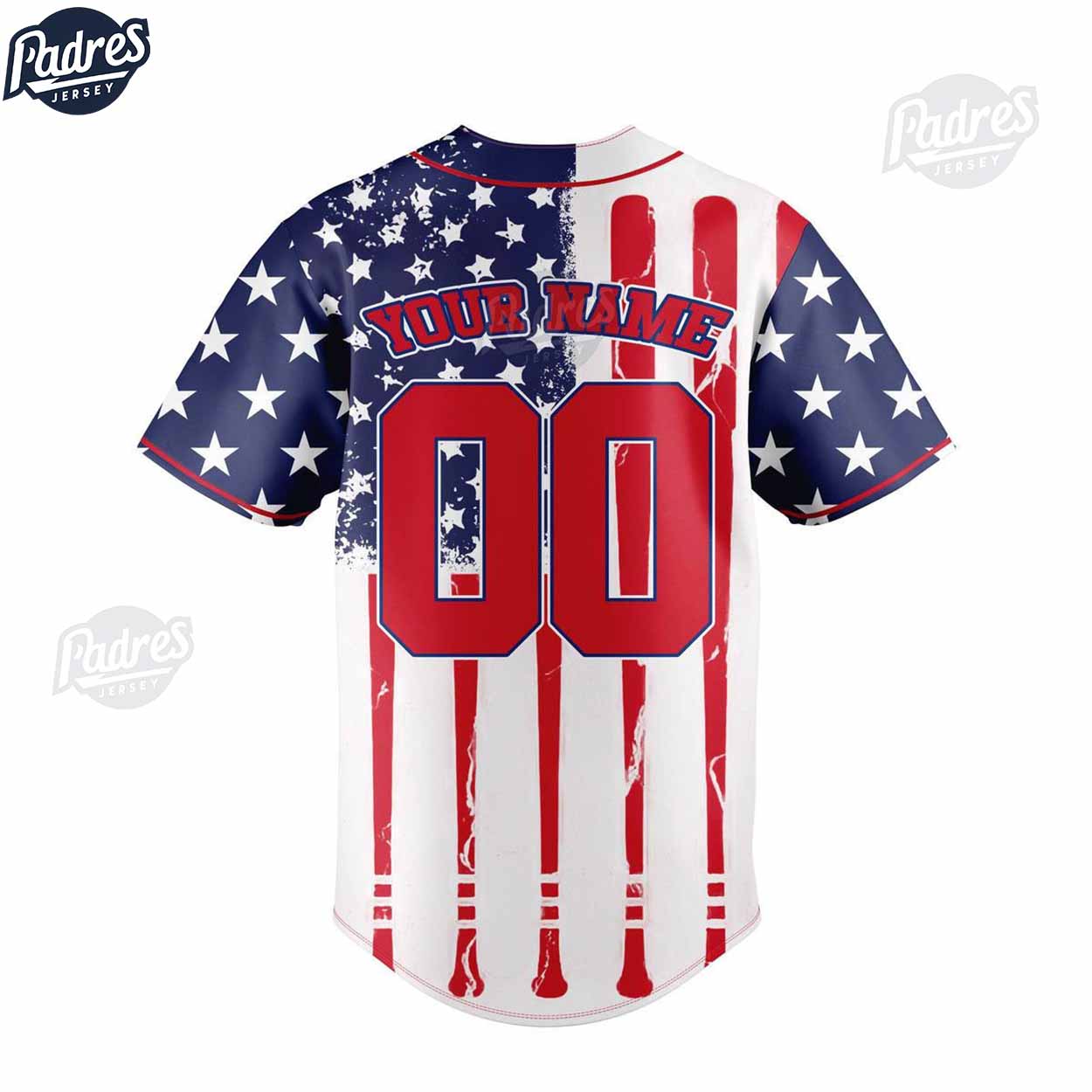 Custom 4th Of July Scooby Doo Baseball Jersey - Padres Jersey Oasis: Elevate Your Baseball Style Game T-Shirts,... (Image 2)
