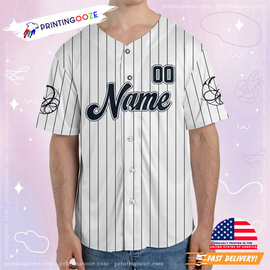 Custom Aespa Armageddon Album White Kpop Baseball Jersey