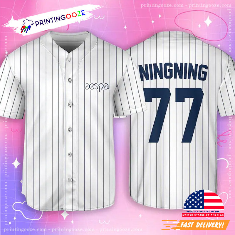 Custom Aespa Kpop Baseball Jersey
