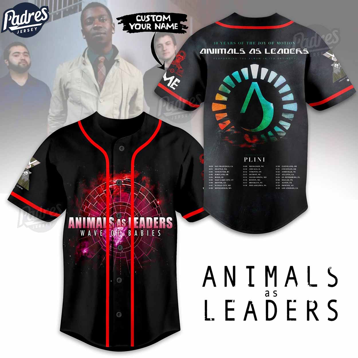 Custom Animals as Leaders Baseball Jersey - Padres Jersey Oasis: Elevate Your Baseball Style Game T-Shirts,... (Image 1)