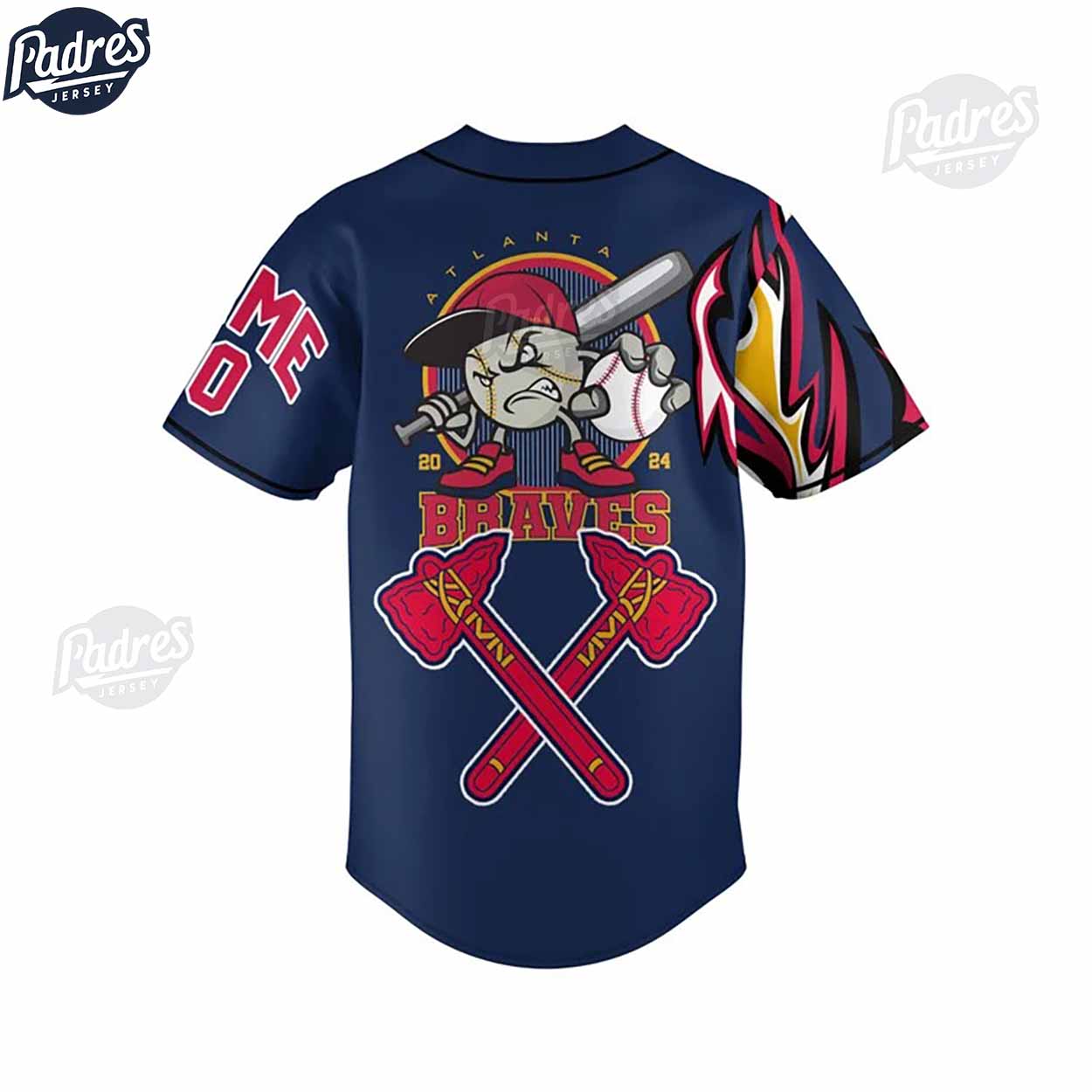 Custom Atlanta Braves Baseball Jersey - Padres Jersey Oasis: Elevate Your Baseball Style Game T-Shirts, Hoodie,... (Image 2)