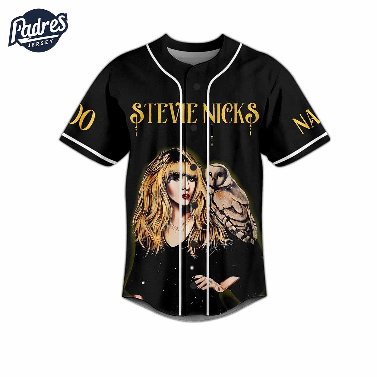 Custom Back To Gypsy That I Was Stevie Nicks Baseball Jersey - Padres Jersey Oasis: Elevate Your Baseball Style... (Image 2)