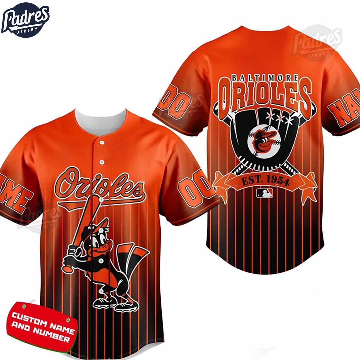 Custom Baltimore Orioles Orange Baseball Jersey - Padres Jersey Oasis: Elevate Your Baseball Style Game... (Image 1)