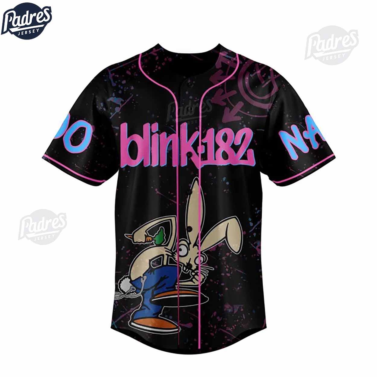 Custom Blink-182 One More Time Baseball Jersey - Padres Jersey Oasis: Elevate Your Baseball Style Game... (Image 2)