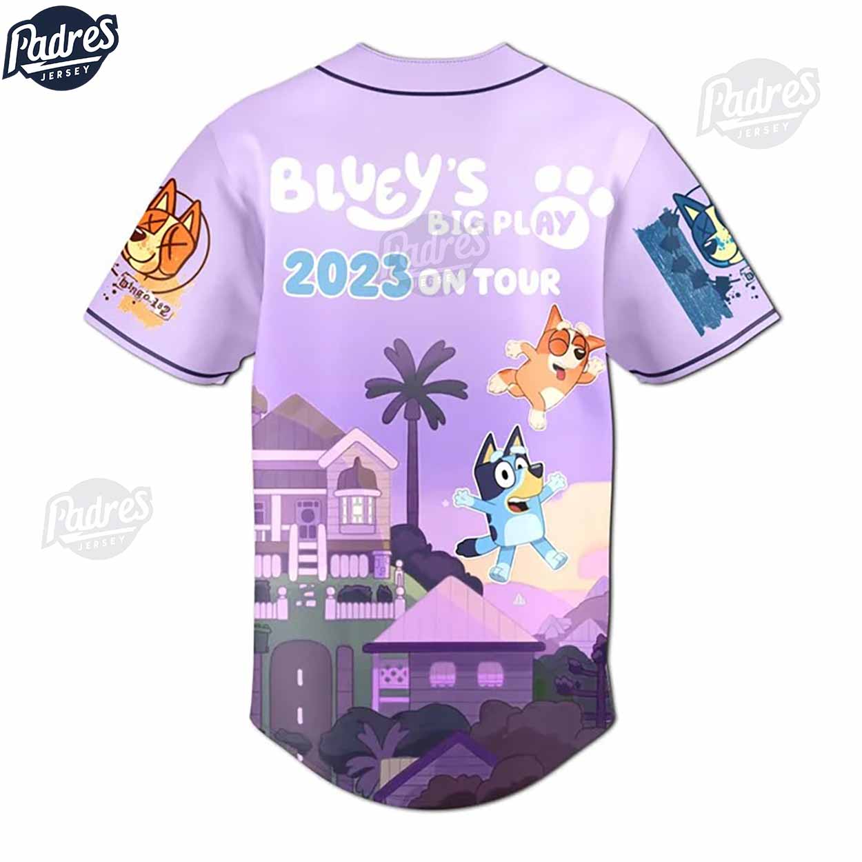 Custom Bluey 2023 Baseball Jersey - Padres Jersey Oasis: Elevate Your Baseball Style Game T-Shirts, Hoodie,... (Image 3)