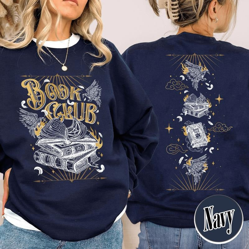 Custom Book Club Sweatshirt, Custom Book Merch, Custom Book Club Sweatshirt, Book Club Gift, Fantasy Book Club Shirt,...